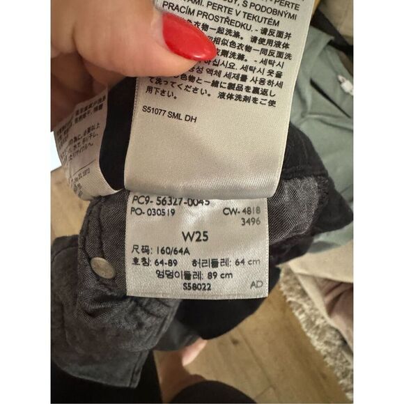 Levi’s 501 black high waisted shorts sz 25 - Picture 7 of 7